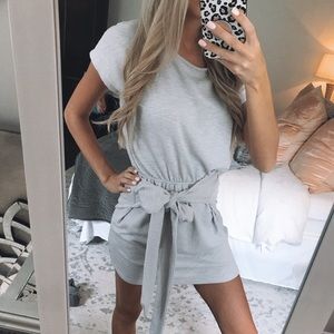Grey cotton dress
